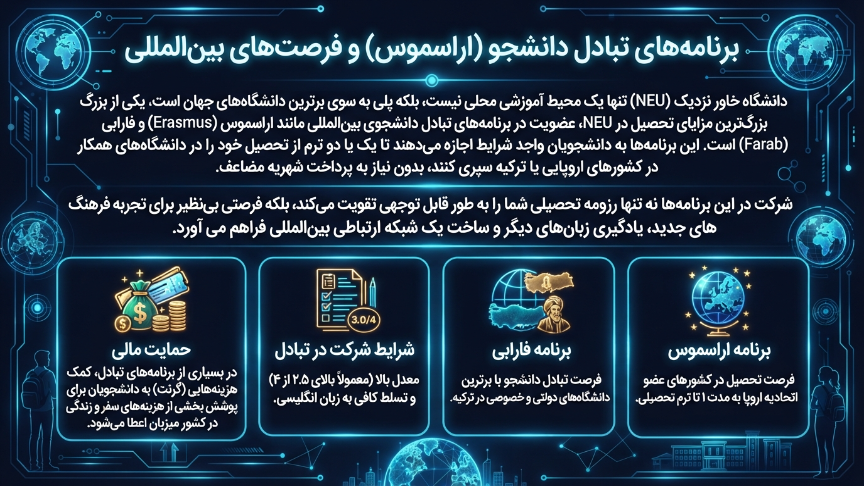 تبادل دانشجو دانشگاه خاور نزدیک
