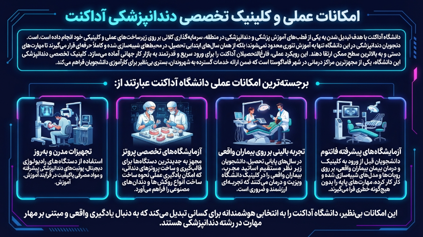 امکانات دانشگاه آداکنت