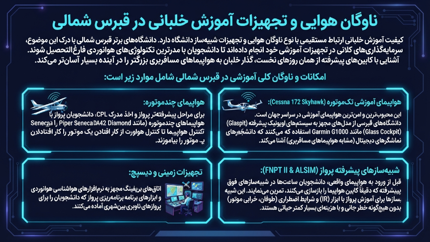 تجهیزات  رشته خلبانی در قبرس