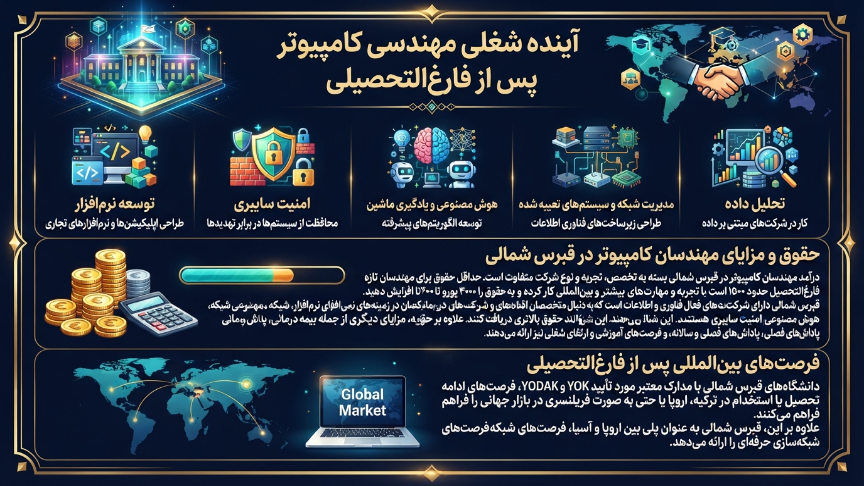 آینده شغلی  رشته مهندسی کامپیوتر در قبرس 