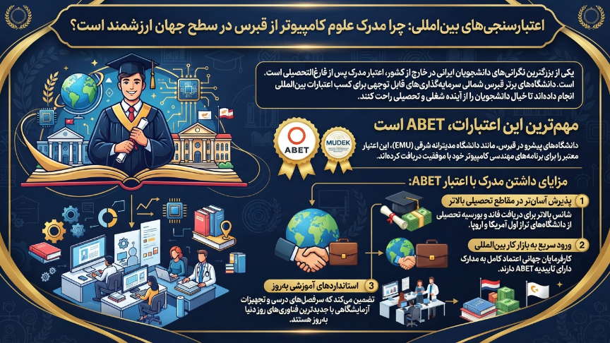 اعتبارات  رشته مهندسی کامپیوتر در قبرس 