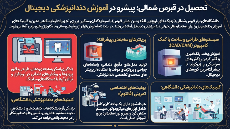 امکانات رشته پروتز دندان در قبرس