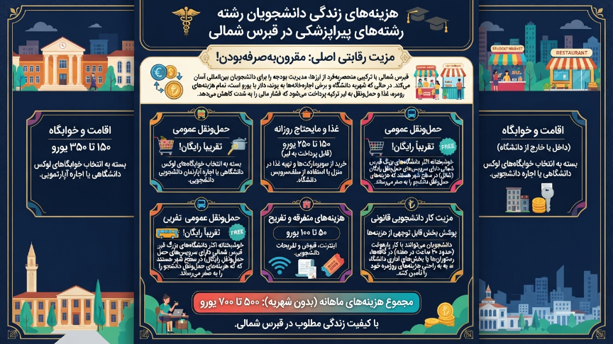 هزینه زندگی رشته پروتز دندان در قبرس