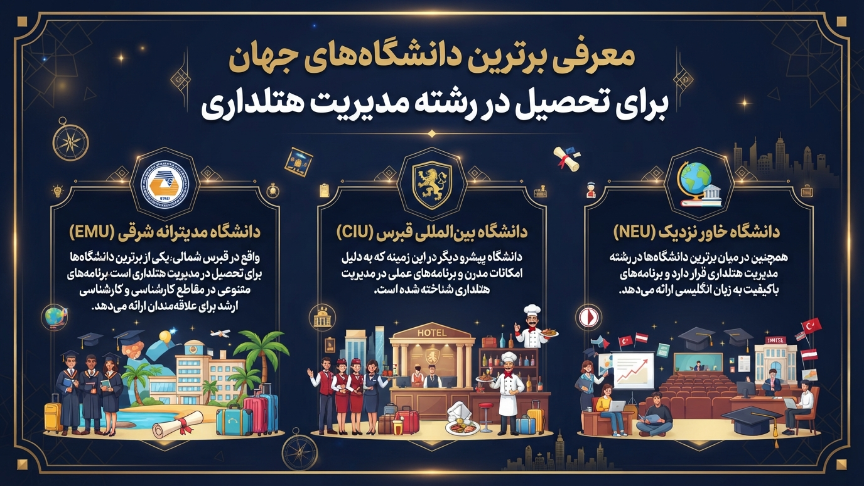 بهتربن دانشگاههای رشته هتلداری در قبرس