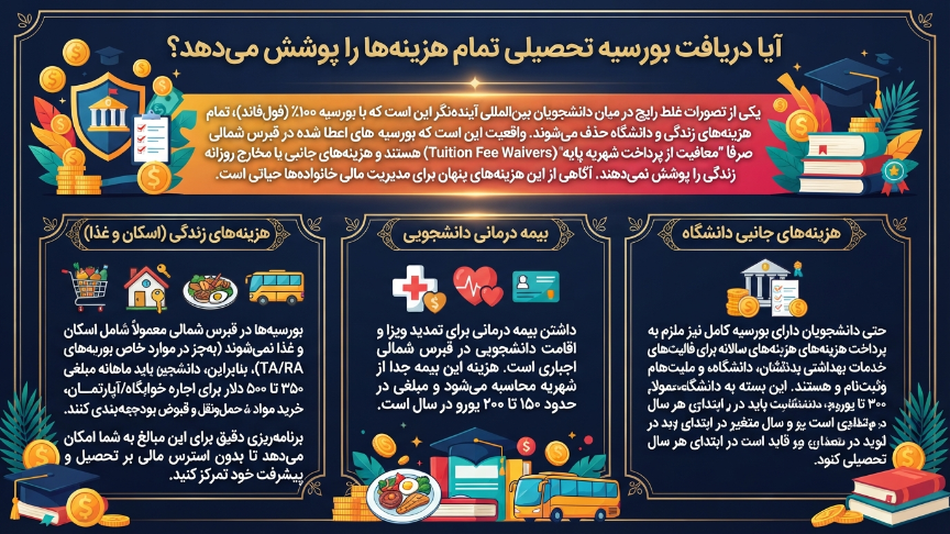 دریافت بورسیه تحصیلی قبرس