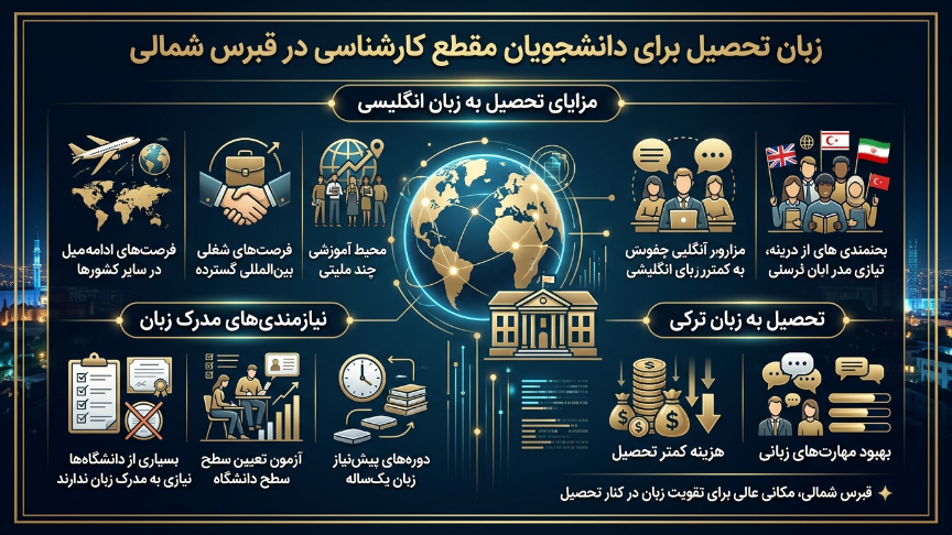 زبان تحصیل کارشناسی قبرس شمالی 