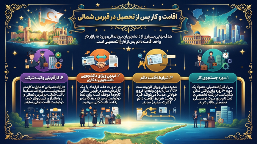 اقامت و کار پس از تحصیل در قبرس شمالی