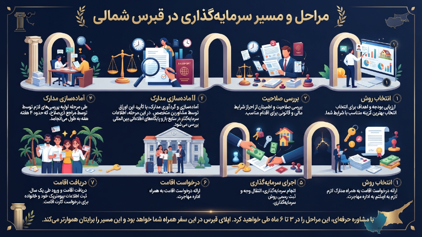 مراحل سرمایه گذاری در قبرس شمالی 