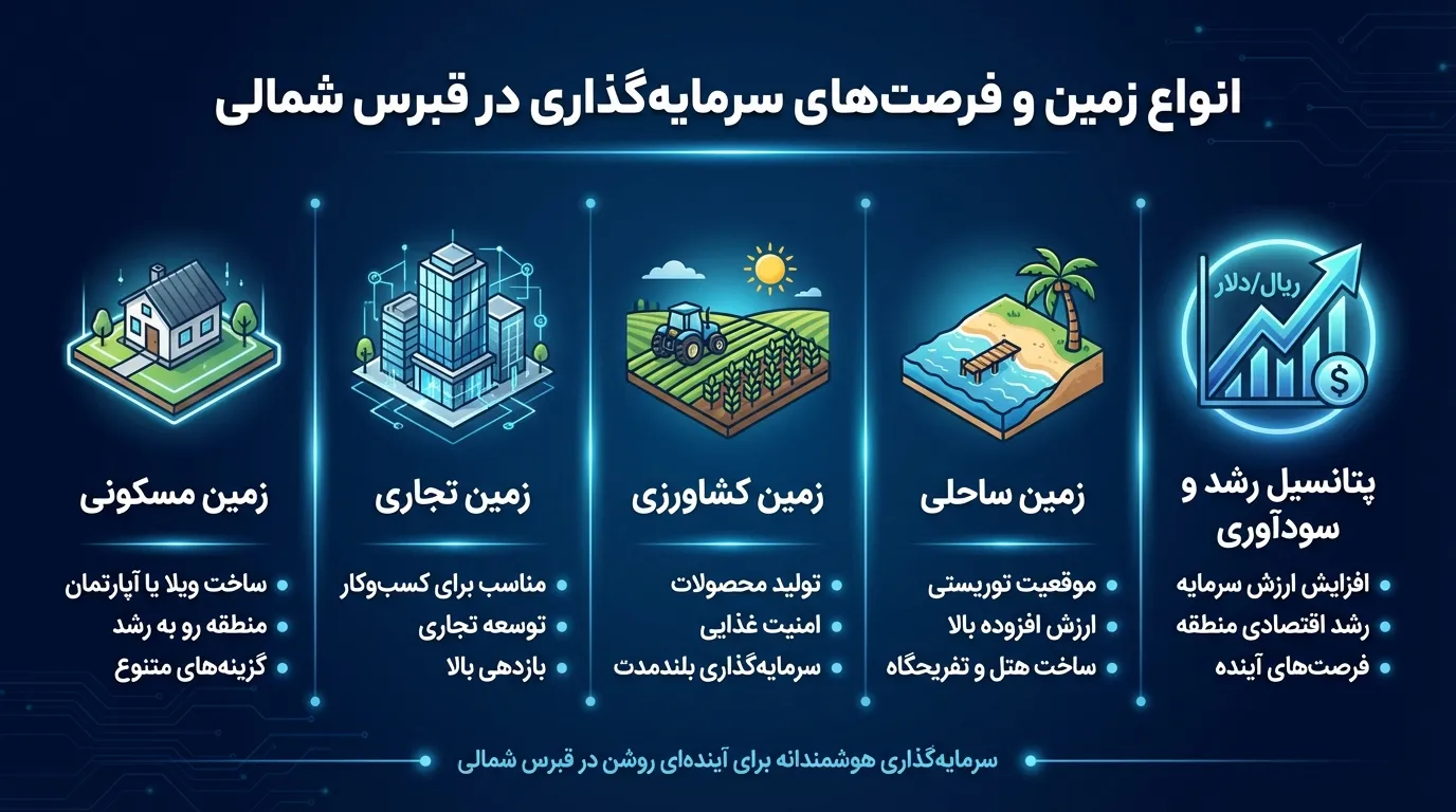 انواع زمین برای خرید در قبرس و سرمایه گذاری