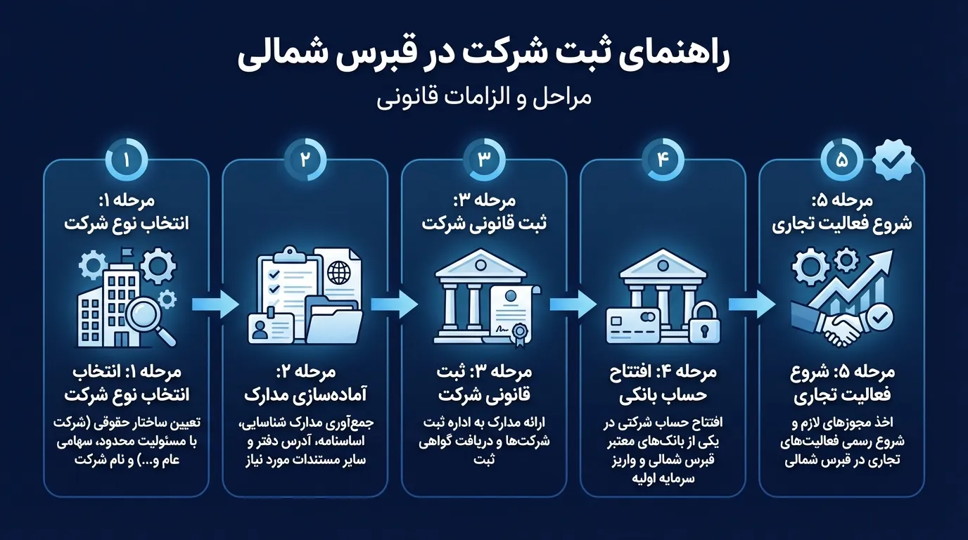 راهنمای ثبت شرکت در قبرس شمالی برای ایرانیان