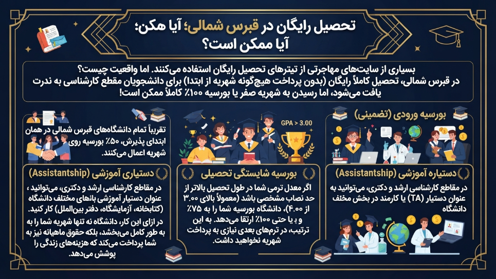 تحصیل رایگان در قبرس 