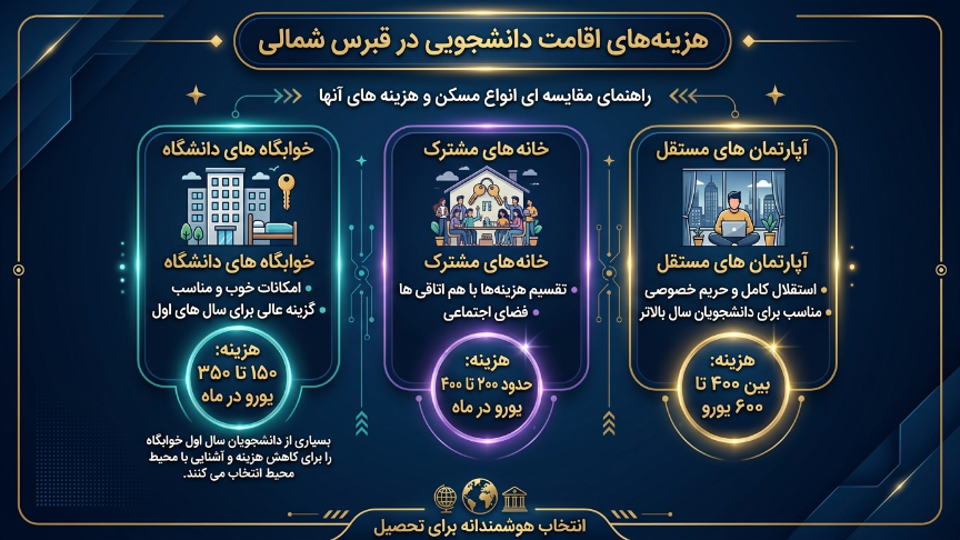 هزینه اقامت دانشجویی در قبرس شمالی
